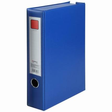 齐心 PVC A4 55MM磁扣档案盒A1297 （蓝色）