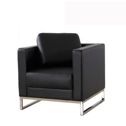 鑫辉 XH-CH-SF038-1 单人位沙发(牛皮) 910W*850D*790H 黑色  