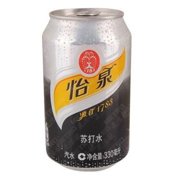 怡泉  苏打水 330ml/罐 24罐/箱 整箱销售