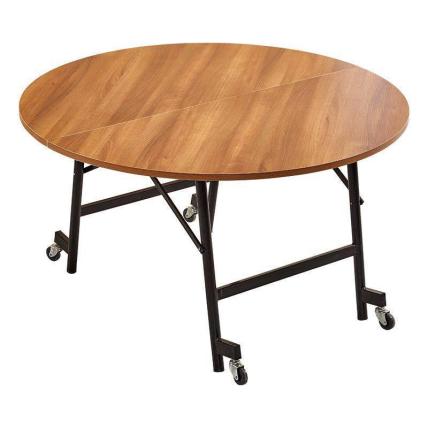 国产 户外简约简易可伸缩商用大型餐桌圆折叠 1.6m