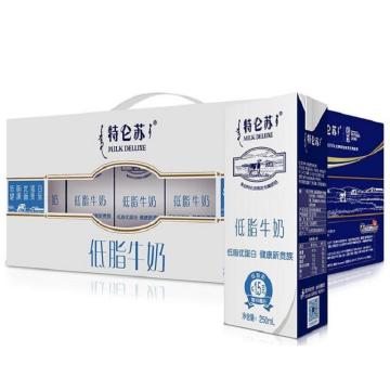 蒙牛 特仑苏低脂牛奶苗条装 250ml*12 按箱销售