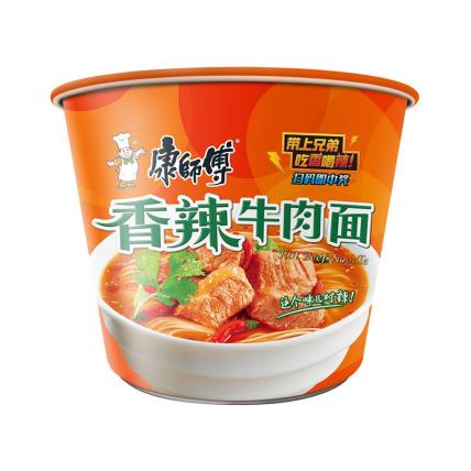 康师傅   香辣牛肉面 108g    (新老包装交替发货） 按箱销售