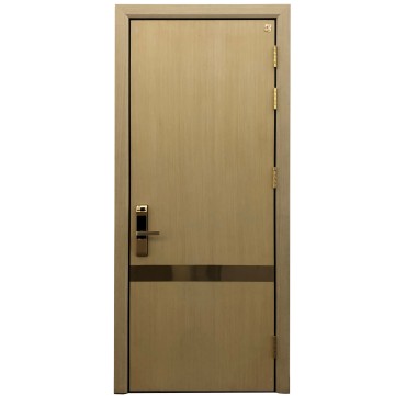 金大-钢木门款式四-平板+不锈钢装饰板