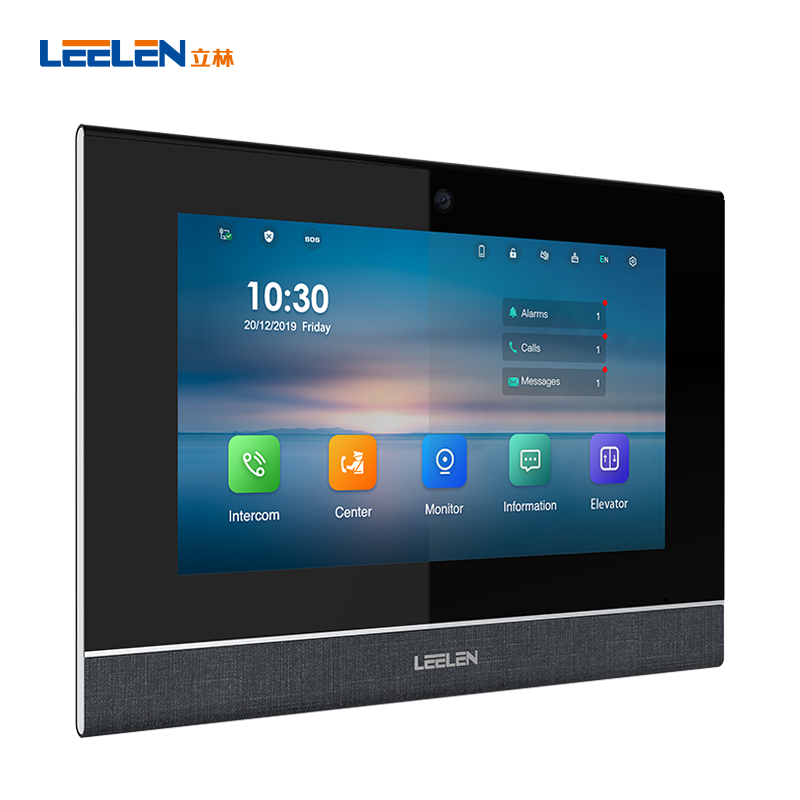 立林可视对讲室内分机7寸屏eh