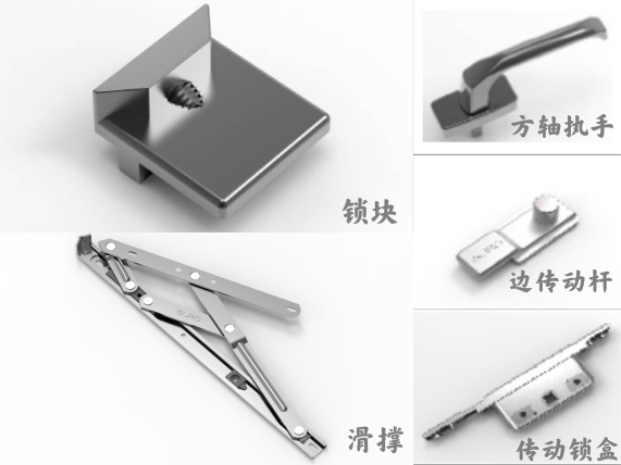 固诺外开窗2-3双边C槽50系列WK5023