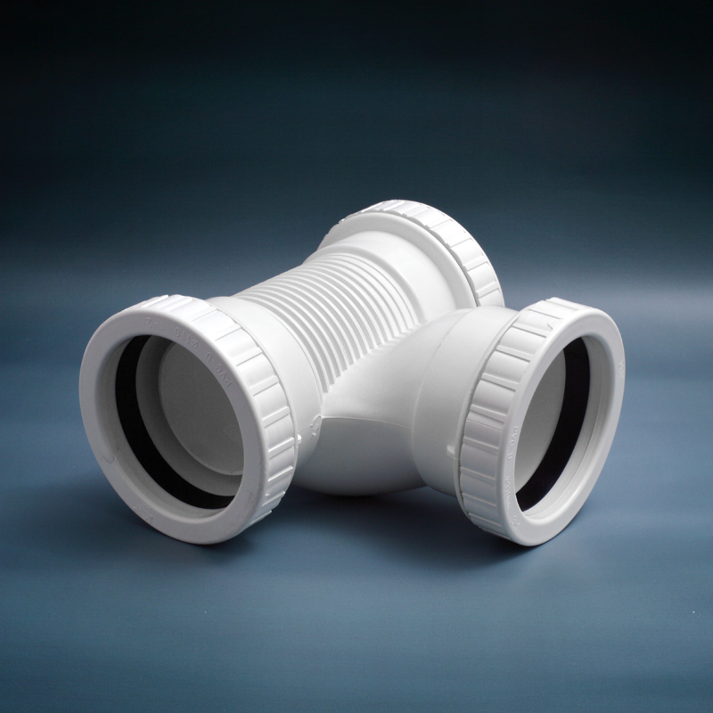 公元永高pvc螺旋三通带丝旋流三通