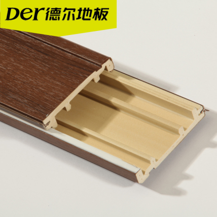 德尔直装式有防尘条成品木塑实心踢脚线\VK-T3A